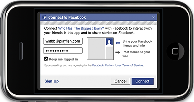 Facebook Login Screen Iphone