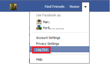 Facebook Logout