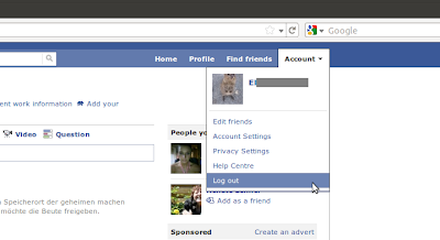 Facebook Logout Button