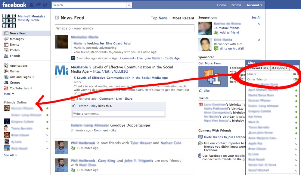 Facebook Logout Page