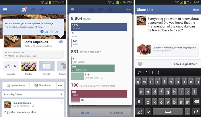 Facebook Pages App For Android