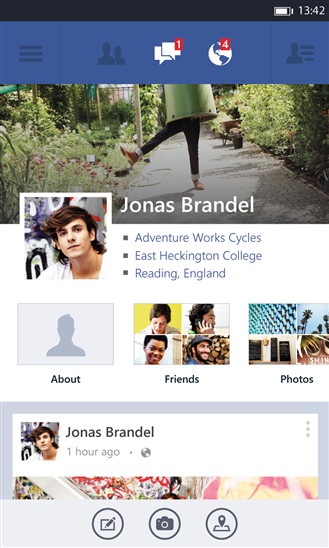 Facebook Pages App Windows Phone