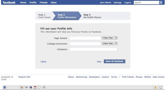 Facebook Profile Info