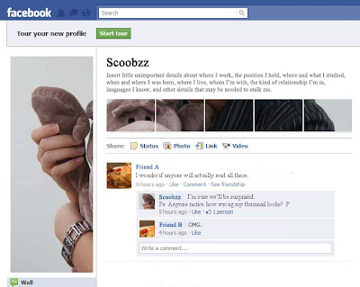 Facebook Profile Layout