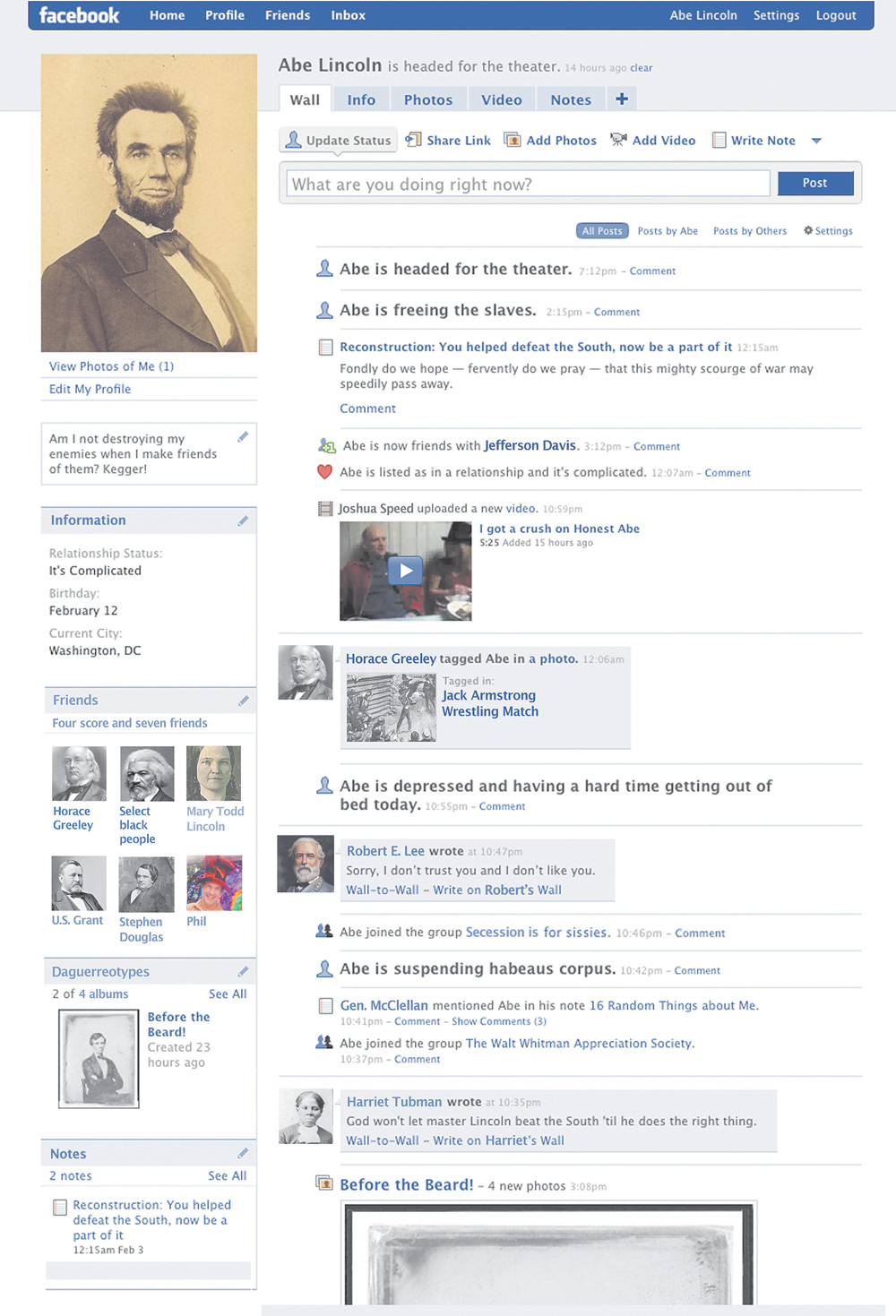 Facebook Profile Layout Blank