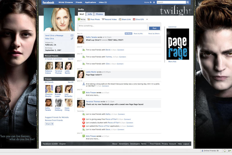 Facebook Profile Layout Template