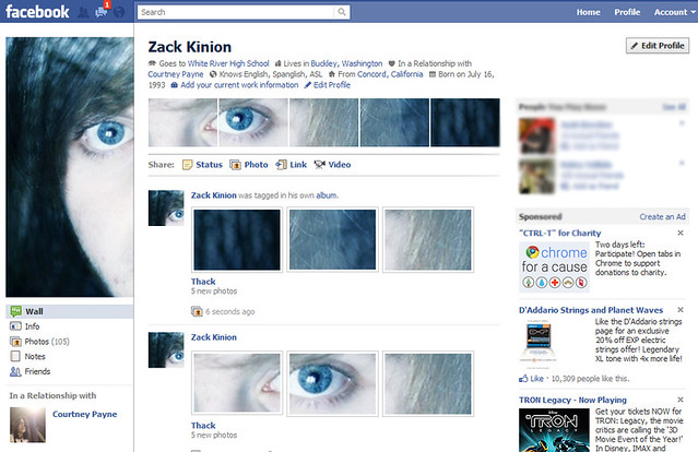 Facebook Profile Layout Template