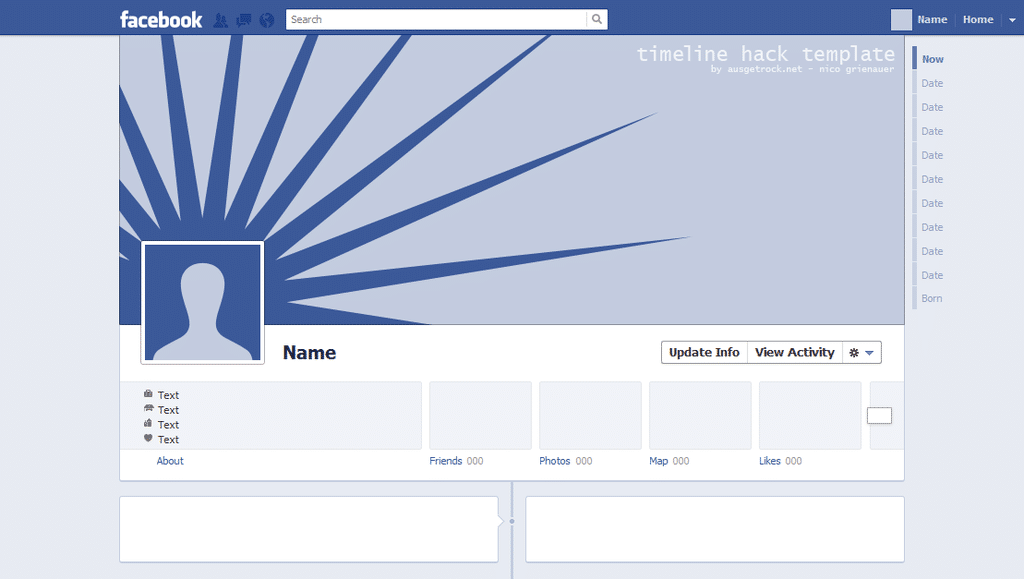 Facebook Profile Template