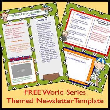 Fall School Newsletter Templates Free