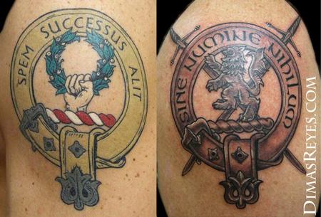 Family Crest Tattoo Designs