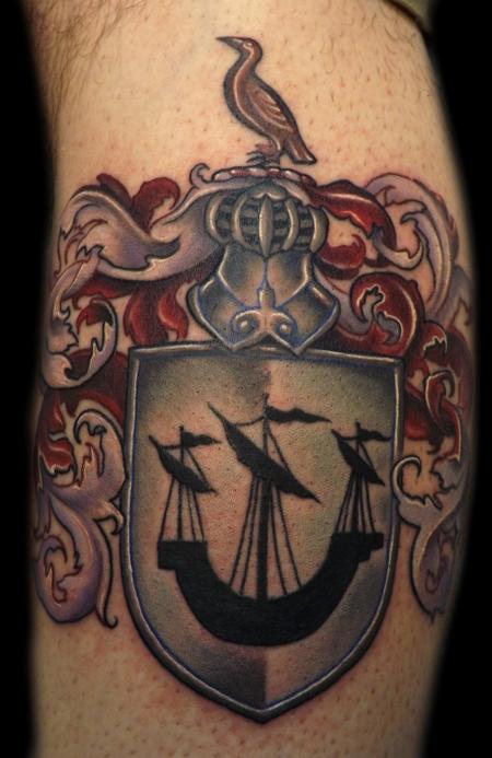 Family Crest Tattoos Arm