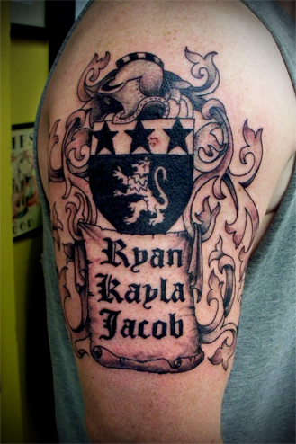 Family Crest Tattoos Ideas