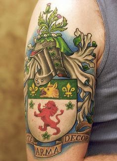 Family Crest Tattoos Ideas