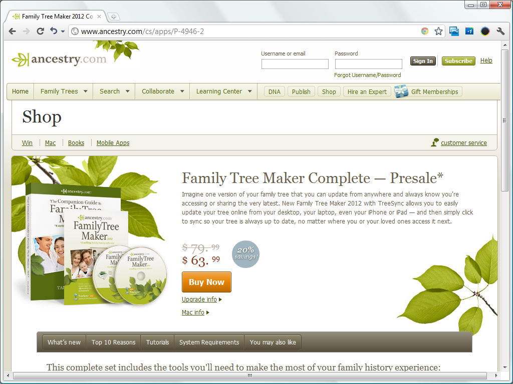 Family Tree Maker 2012