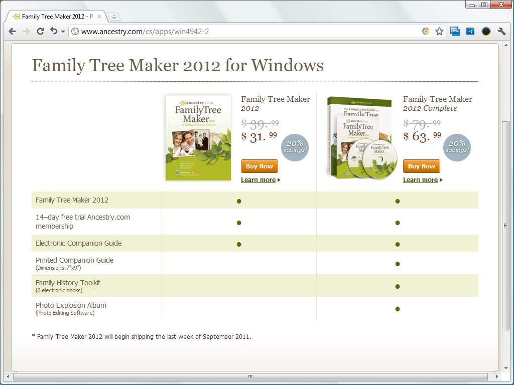 Family Tree Maker 2012