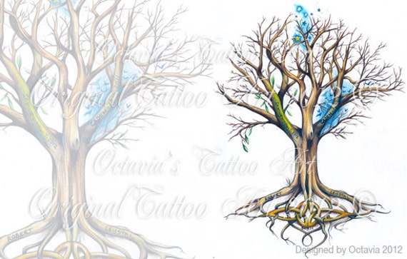 Family Tree Tattoo Design Ideas