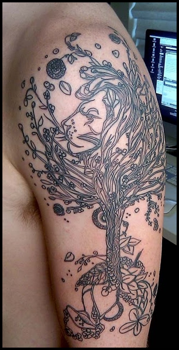 Family Tree Tattoo Designs For Men