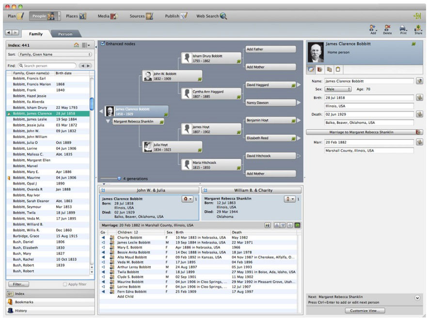 Family Tree Template Online