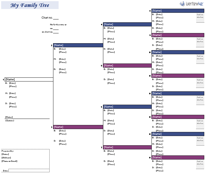 Family Tree Templates Free For Word