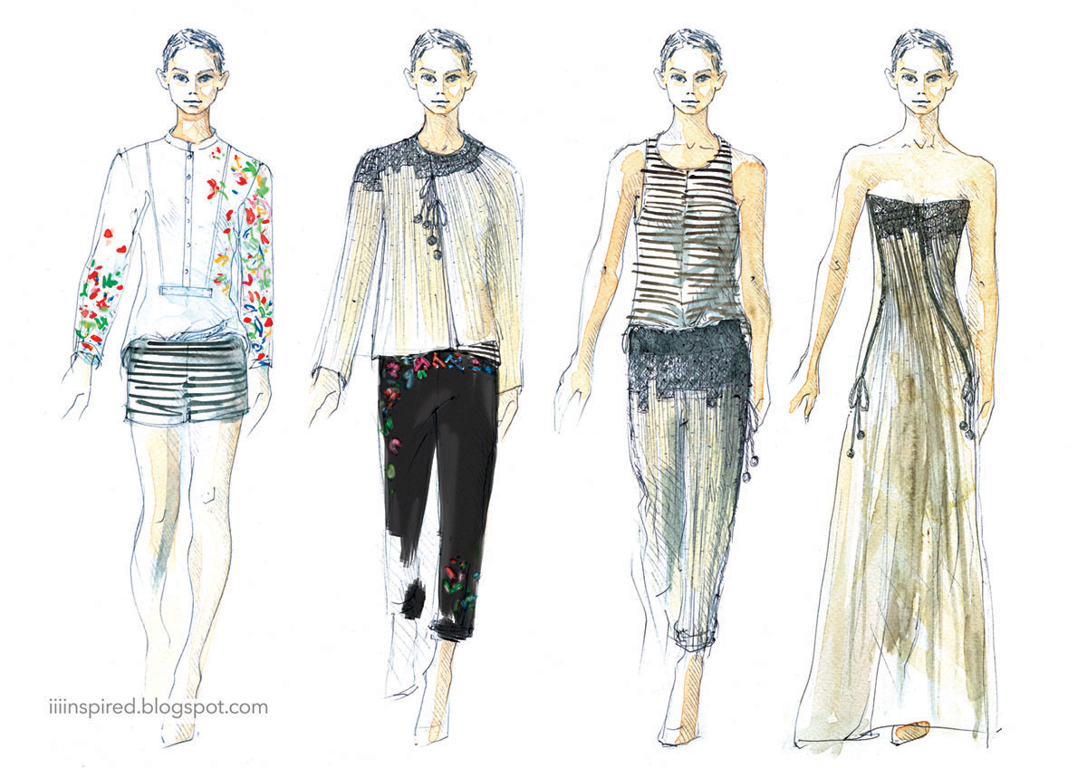 Fashion Design Drawings 2012