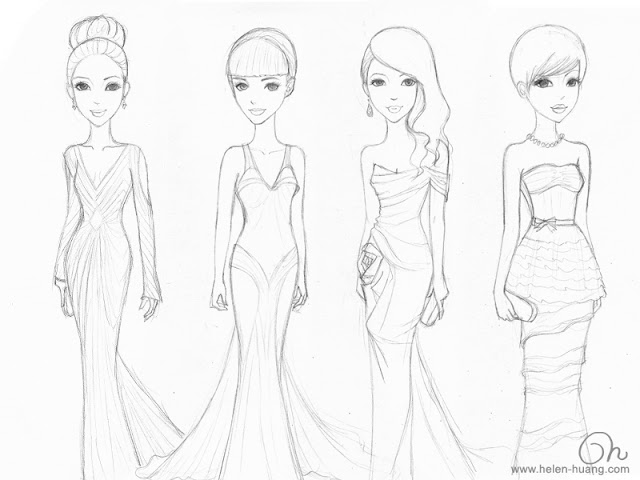 Fashion Design Drawings 2012