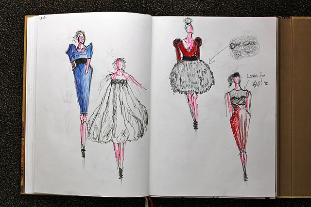 Fashion Design Drawings Dresses