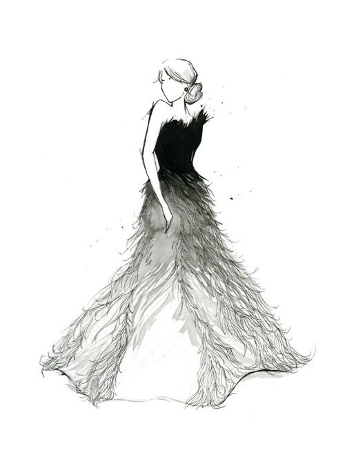 Fashion Design Drawings Dresses