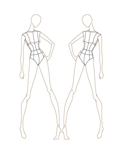 Fashion Design Sketch Template