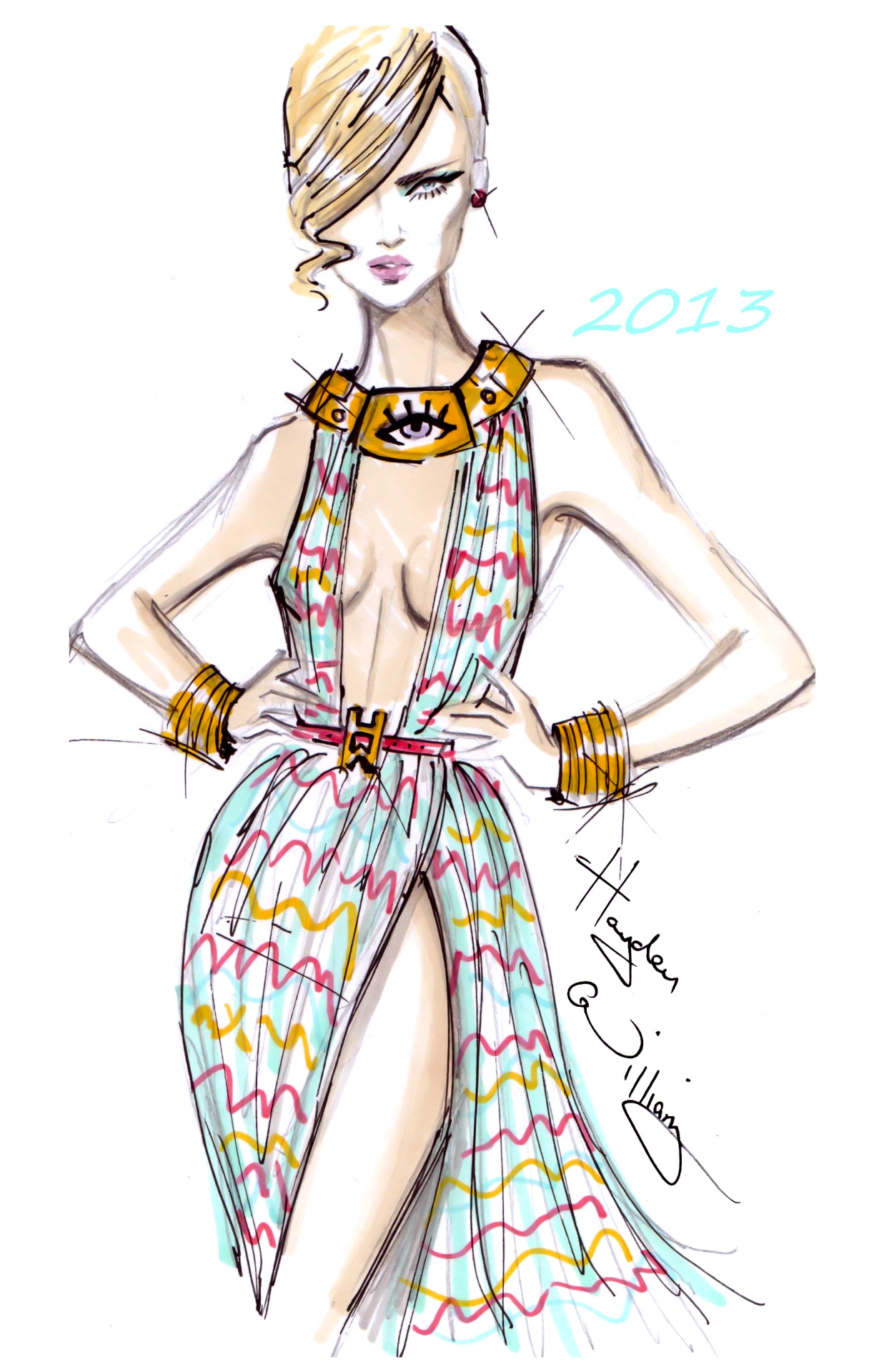 Fashion Design Sketches 2013