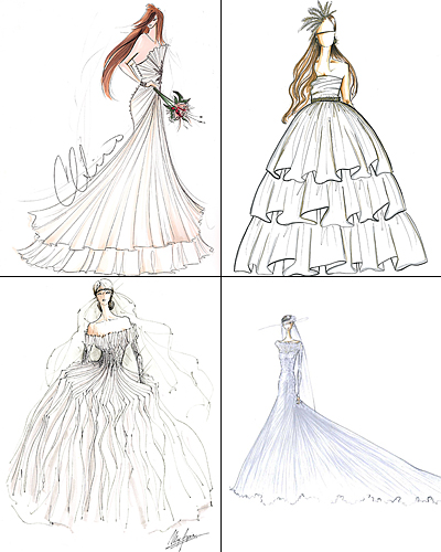 Fashion Design Sketches Dresses