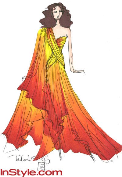 Fashion Design Sketches Of Dresses 2012