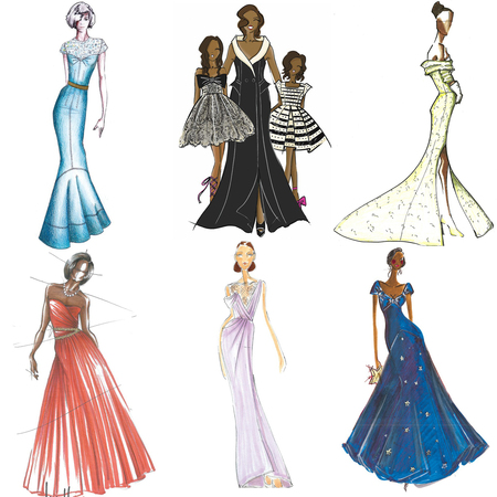 Fashion Design Sketches Of Dresses 2013