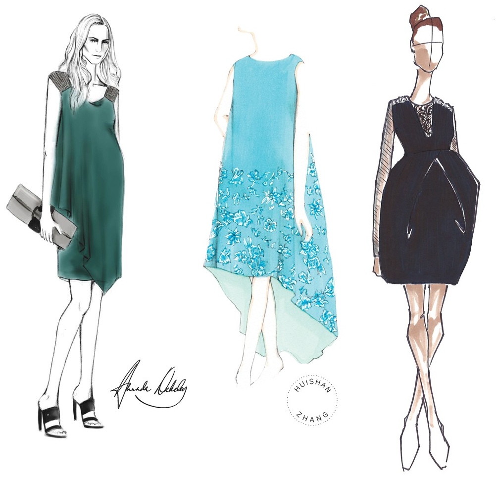 Fashion Design Sketches Of Dresses 2013