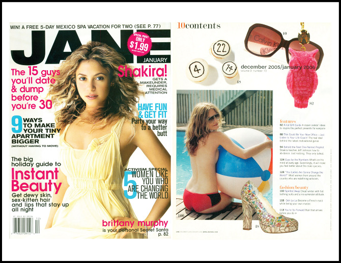 Fashion Magazine Contents Page Design