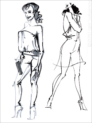 Fashion Models Sketches