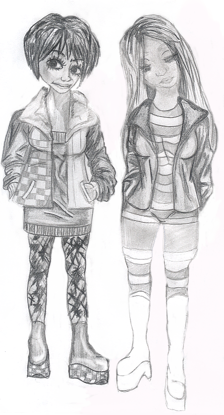 Fashion Sketches Black And White