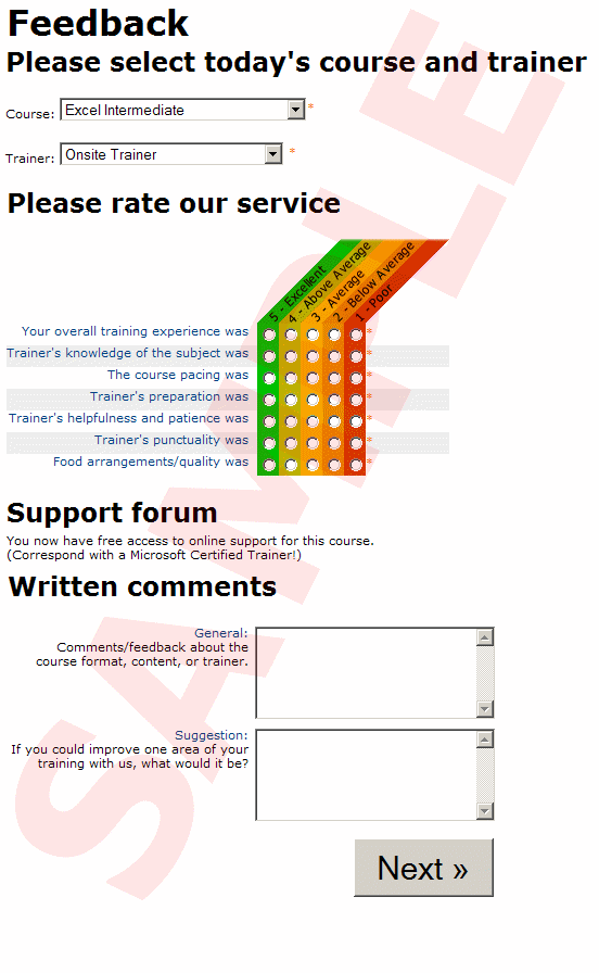 Feedback Form