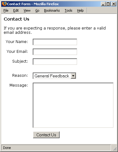 Feedback Form