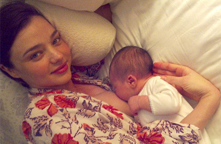 Feeding Baby Bottle While Lying Down