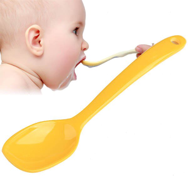 Feeding Baby Milk With Spoon