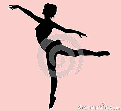 Female Dancer Silhouette Clip Art