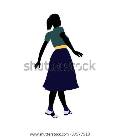 Female Dancer Silhouette Clip Art