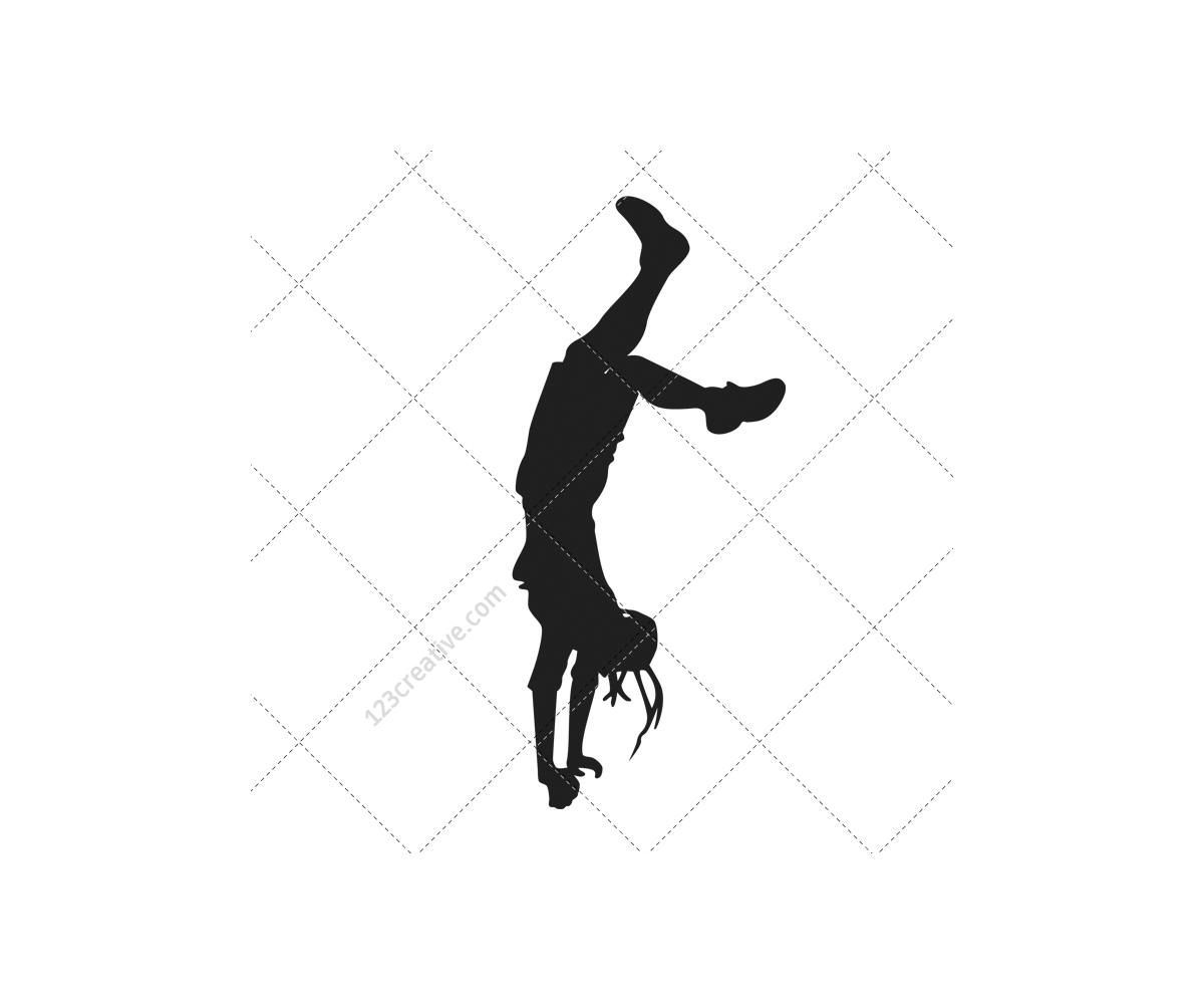 Female Hip Hop Dancer Clipart