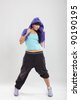 Female Hip Hop Dancer Clipart