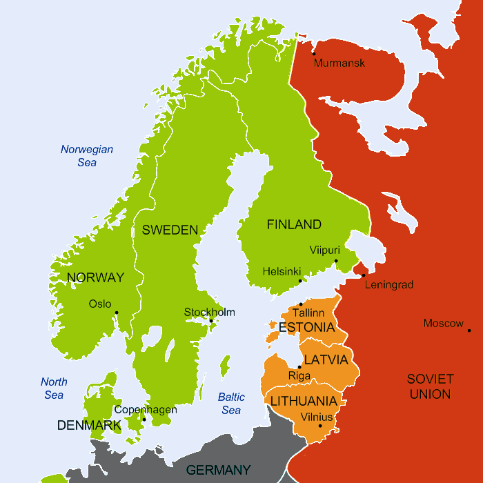 Finland Estonia Map