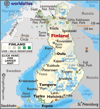 Finland Estonia Map