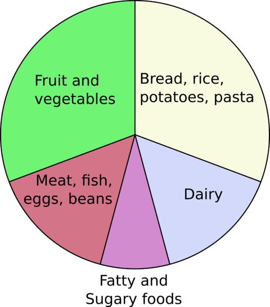 Five Food Groups Plate