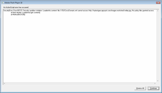 Flex Crossdomain.xml Location