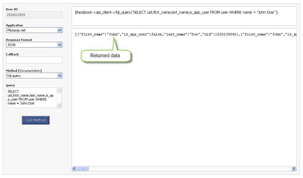 Fql Query Examples