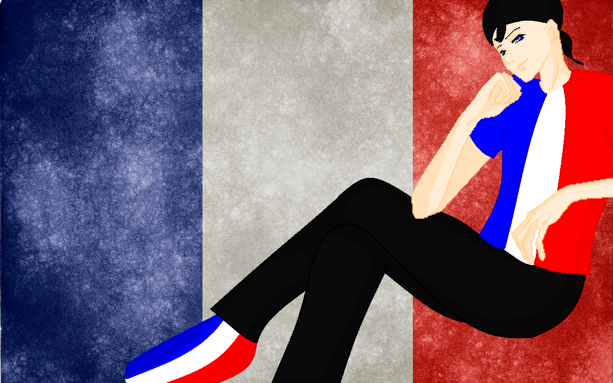 France Flag Cartoon